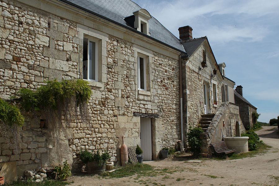 Casa de piedra del Domaine de Pallus en Cravant-les-Coteaux, Chinon